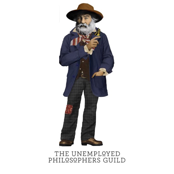 Unemployed Philosophers Guild - Поздравителна картичка и стикери – Уолт Уитман 1